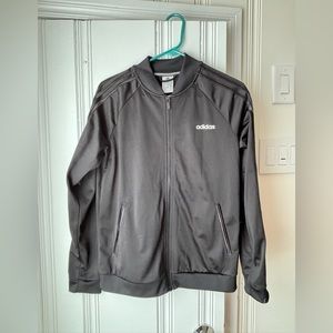 All Black Adidas Zip Up Sweatshirt